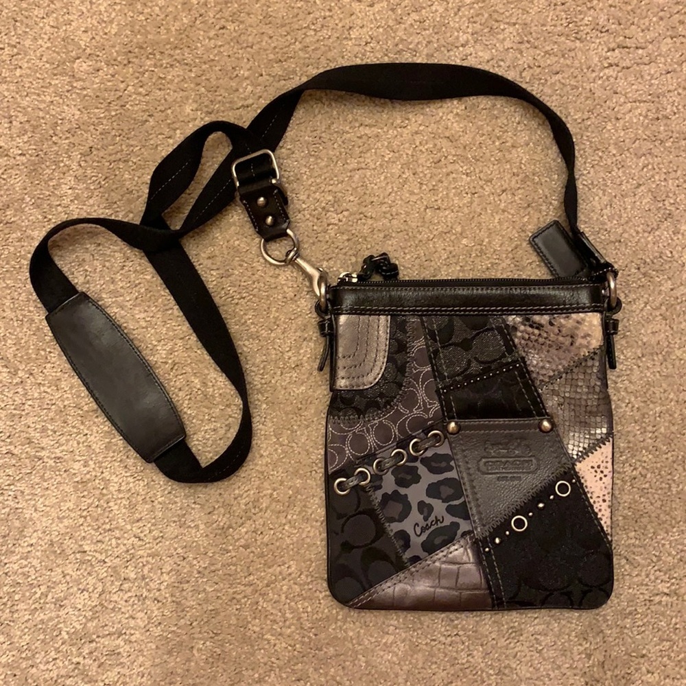 Coach designer over the shoulder purse bag clutch messenger bag satchel patches